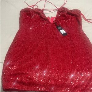 Fashion Nova Sparkling Pink Sequin Dress